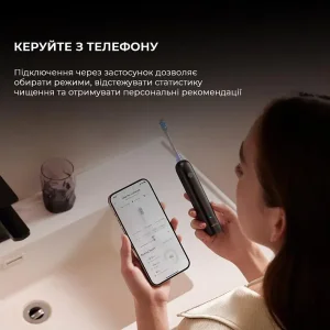 Електрична зубна щітка Mova Fresh Pro Black (ATB15A-BK) UA
