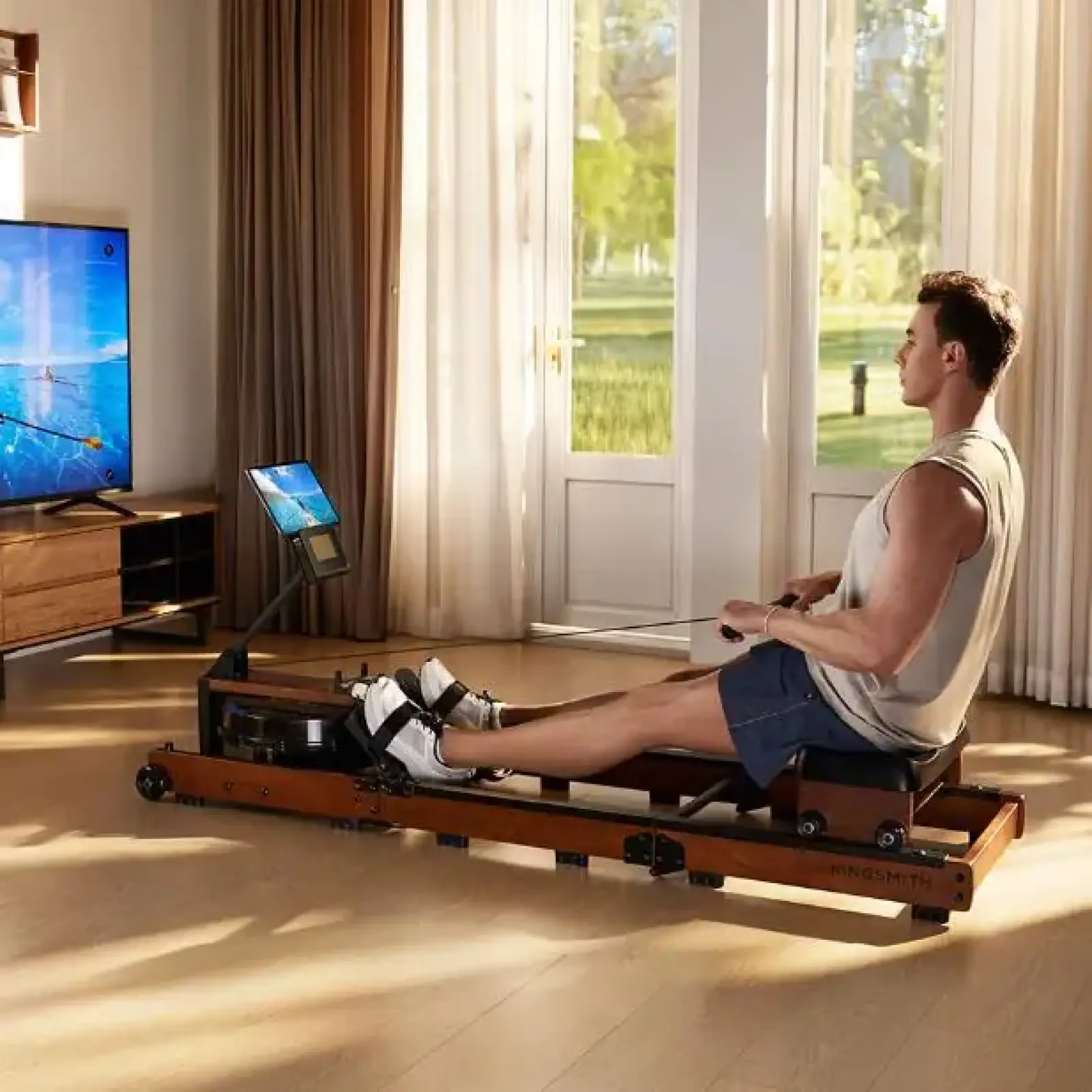 Водний гребний тренажер KINGSMITH WR3L (RMWR3LF) UA