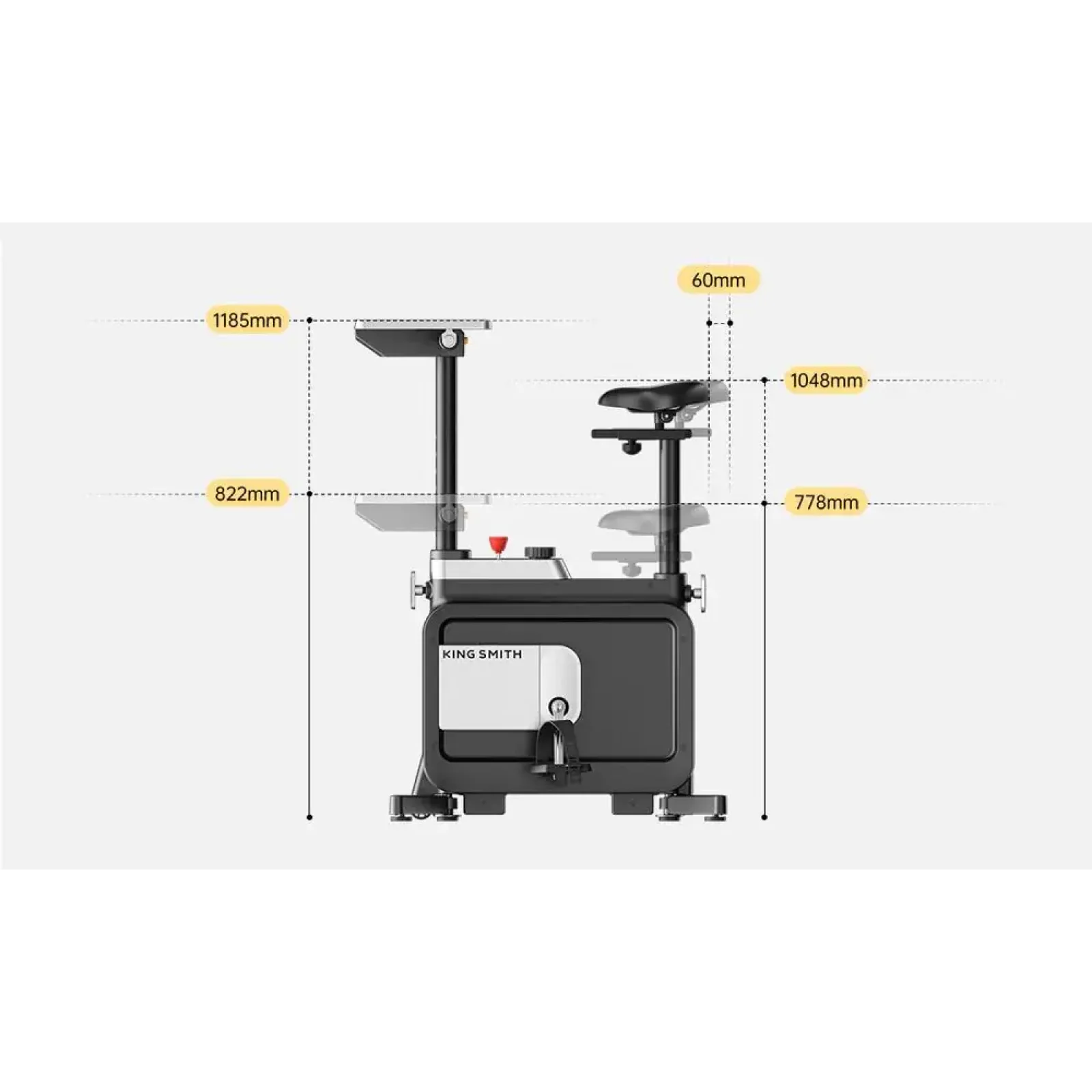 Велотренажер KINGSMIТH Workstation Bike W1B (EBW1B) UA