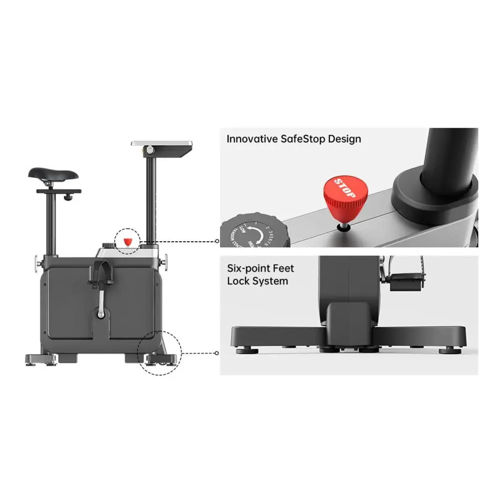 Велотренажер KINGSMIТH Workstation Bike W1B (EBW1B) UA
