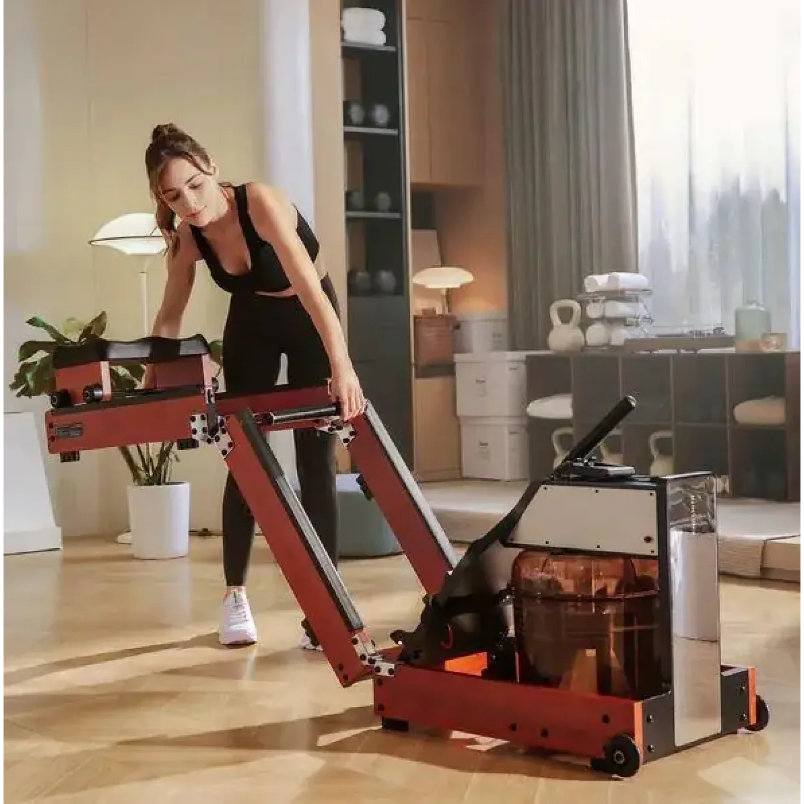 Гребний тренажер KINGSMITH WM10 (RMWM10F) червоний дуб (WM10 RED OAK) UA