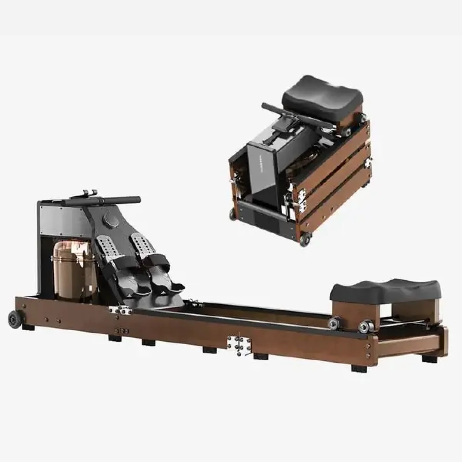 Гребний тренажер KINGSMITH WM10 (RMWM10F) чорний горіх (WM10 WALNUT WOOD) UA