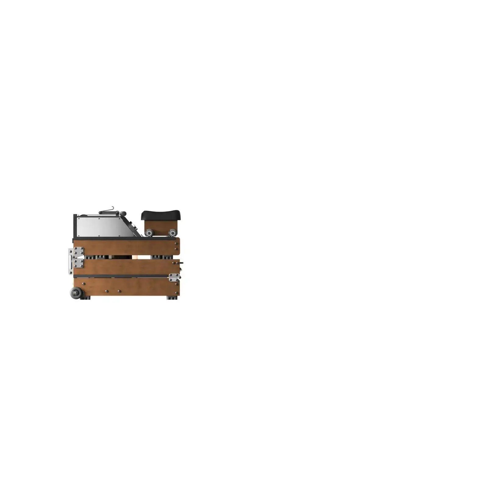 Водний гребний тренажер потрійного складання KINGSMITH WM10 PRO чорний горіх (CJWM10 PRO WALNUT WOOD) UA