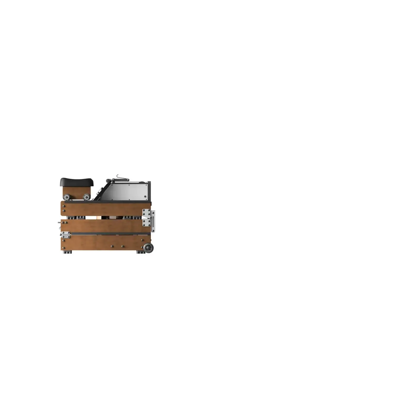 Водний гребний тренажер потрійного складання KINGSMITH WM10 PRO чорний горіх (CJWM10 PRO WALNUT WOOD) UA