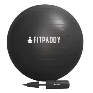 М'яч для фітнесу 65 см чорний GBALL65 FITPADDY UA