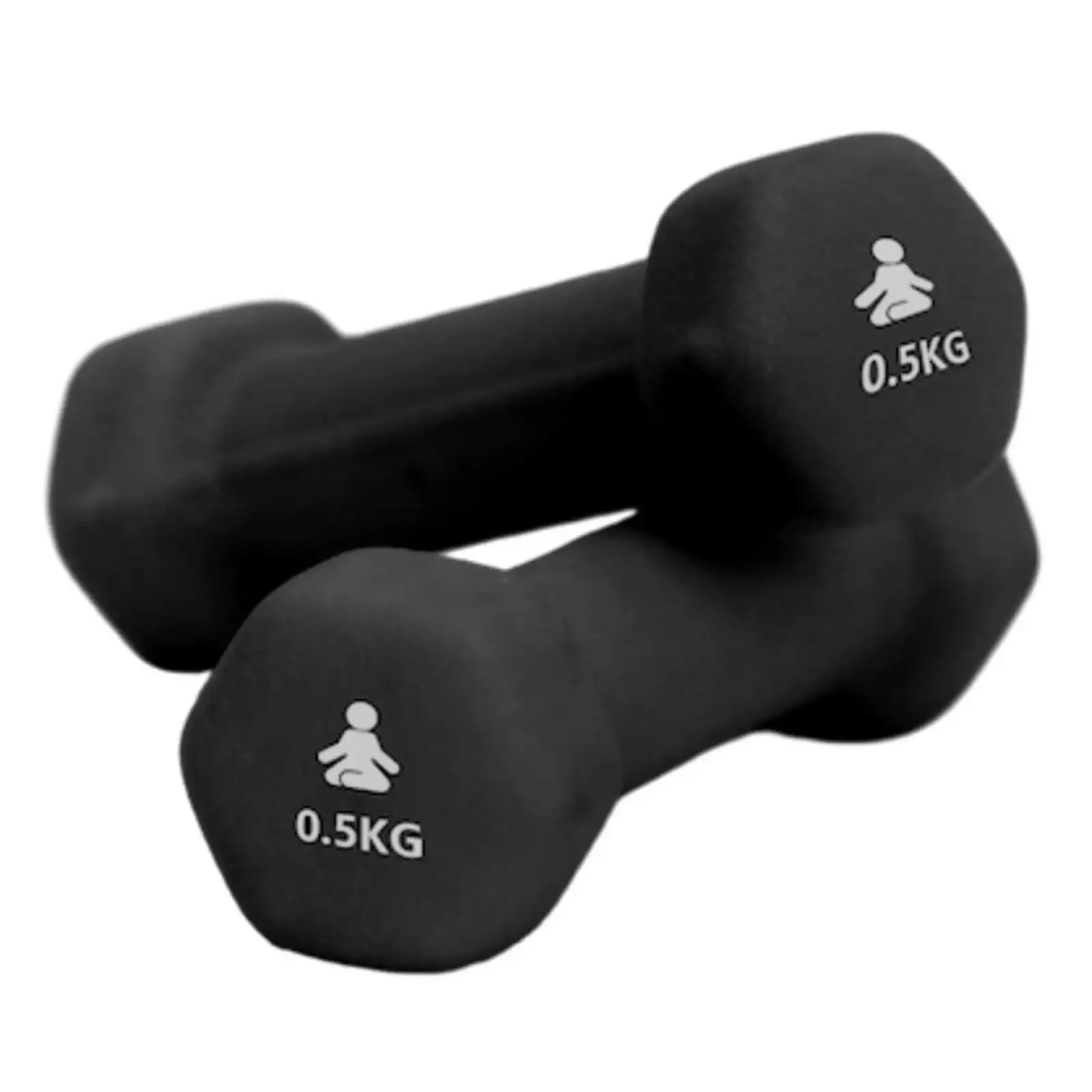 Гантелі неопренові 0,5 кг (2 шт. в упаковці) DB2X05BK FITPADDY UA