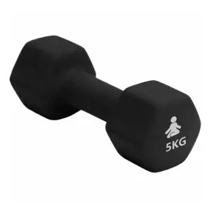 Гантель неопренова 5 кг (1 шт. в упаковці) DB1X5BK FITPADDY UA