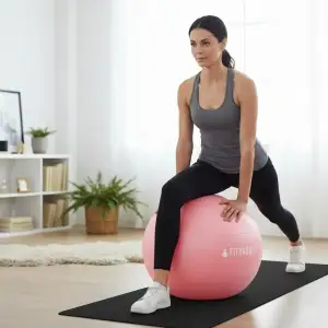 М'яч для фітнесу 65 см рожевий GBALL65PK FITPADDY UA