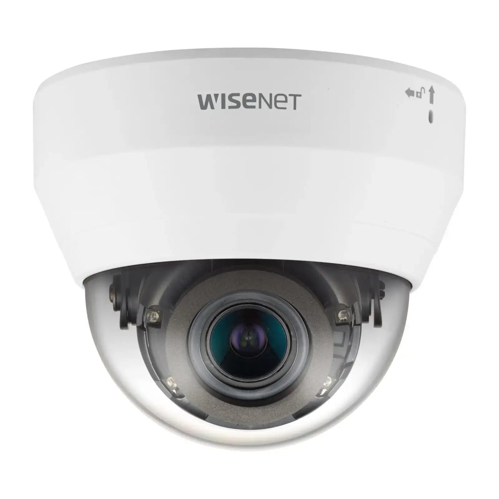 Мережева камера купольна 4MP @30fps, motorized vari-focal lens 3.1x (3.2 ~ 10.0mm) (109°~33.2°) QND-7082R HANWHA VISION (QND-7082R/VAP) UA