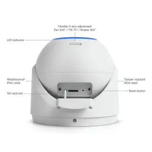 Мережева відеокамера UVC-G6-PRO-TURRET-W UBIQUITI UA