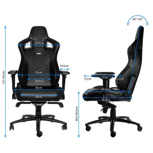 Ігрове крісло Noblechairs EPIC PU Leather Black (NBL-PU-BLA-002) UA
