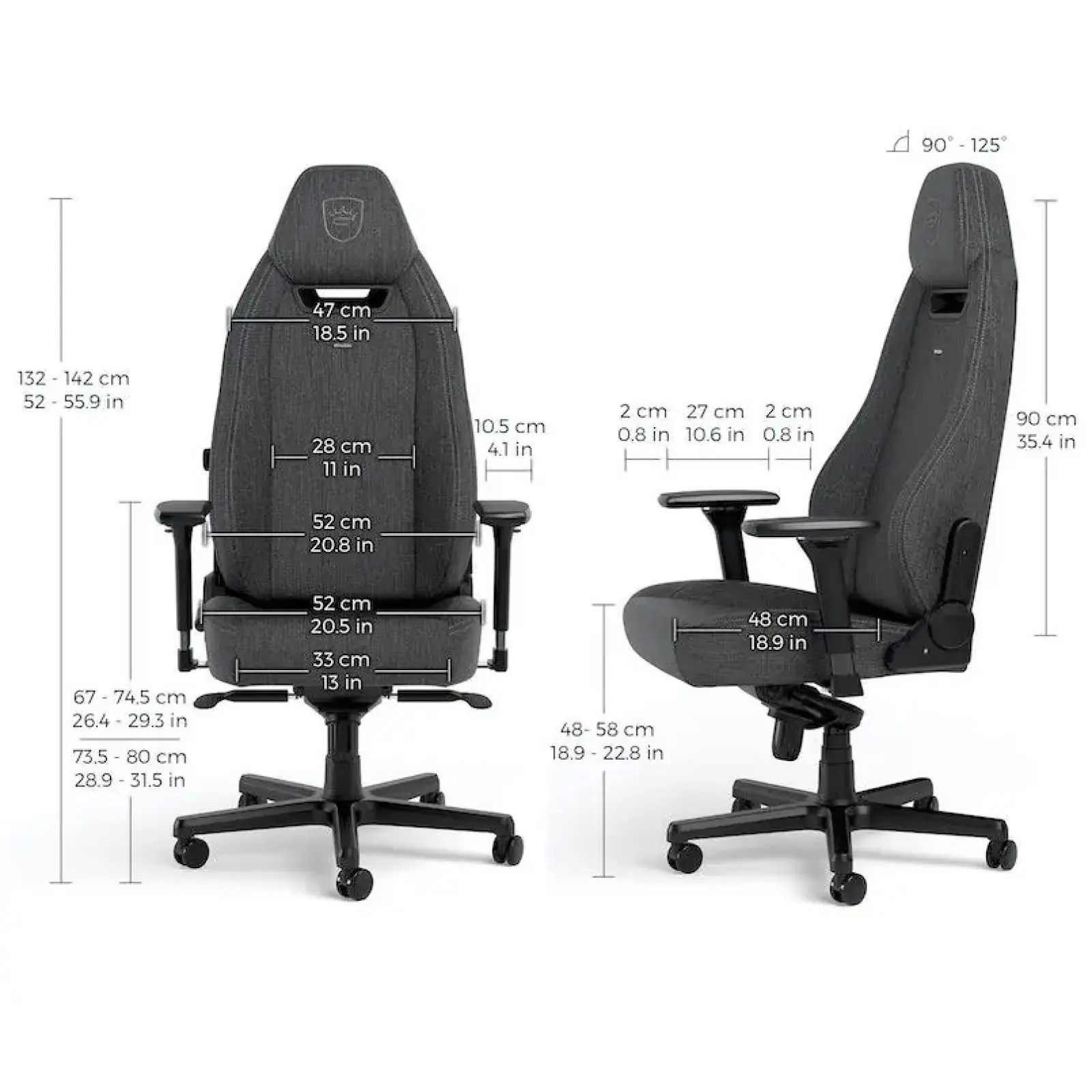 Ігрове крісло Noblechairs Legend TX Anthracite (NBL-LGD-TX-ATC) UA