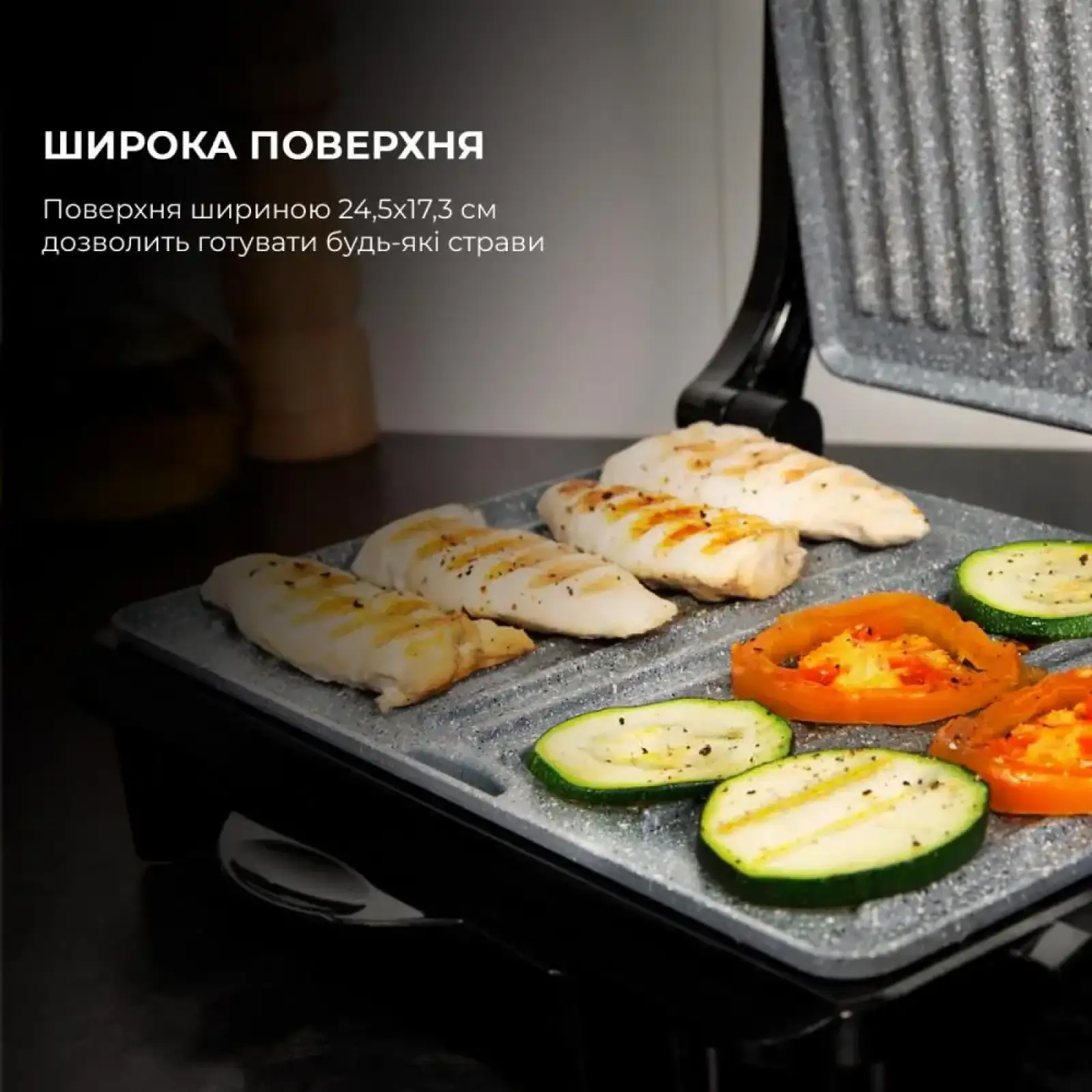 Гриль електричний CECOTEC Rock’nGrill 1500 Rapid (CCTC-03065) UA