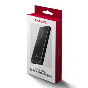 Зовнішній карман для SSD-накопичувачів AXAGON EEM2-UB2 USB-C 10Gbps - M.2 NVMe SSD BLACK ARROW box UA