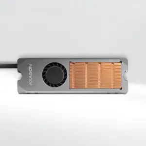 Радіатор з вентилятором для SSD-накопичувачів AXAGON CLR-M2FAN heatsink for M.2 SSD UA