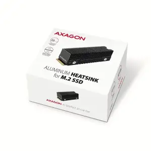 Радіатор з пасивним охолодженням для SSD-накопичувачів AXAGON CLR-M2XT heatsink for M.2 SSD UA