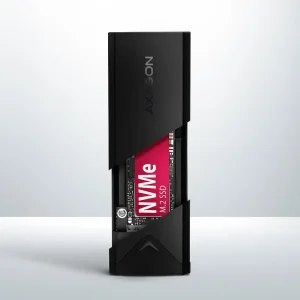 Зовнішній карман для SSD-накопичувачів AXAGON EEM2-UB2 USB-C 10Gbps - M.2 NVMe SSD BLACK ARROW box UA