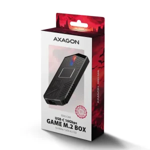 Зовнішній карман для SSD-накопичувачів AXAGON EEM2-GAM USB-C 10Gbps - M.2 NVMe & SATA SSD GAME M.2 box UA