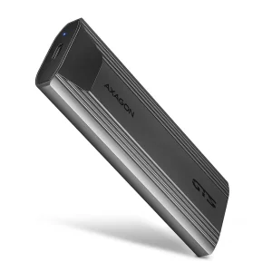 Зовнішній карман для SSD-накопичувачів AXAGON EEM2-GTS2 USB-C 10Gbps - M.2 NVMe & SATA SSD THIN SCREWLESS box UA
