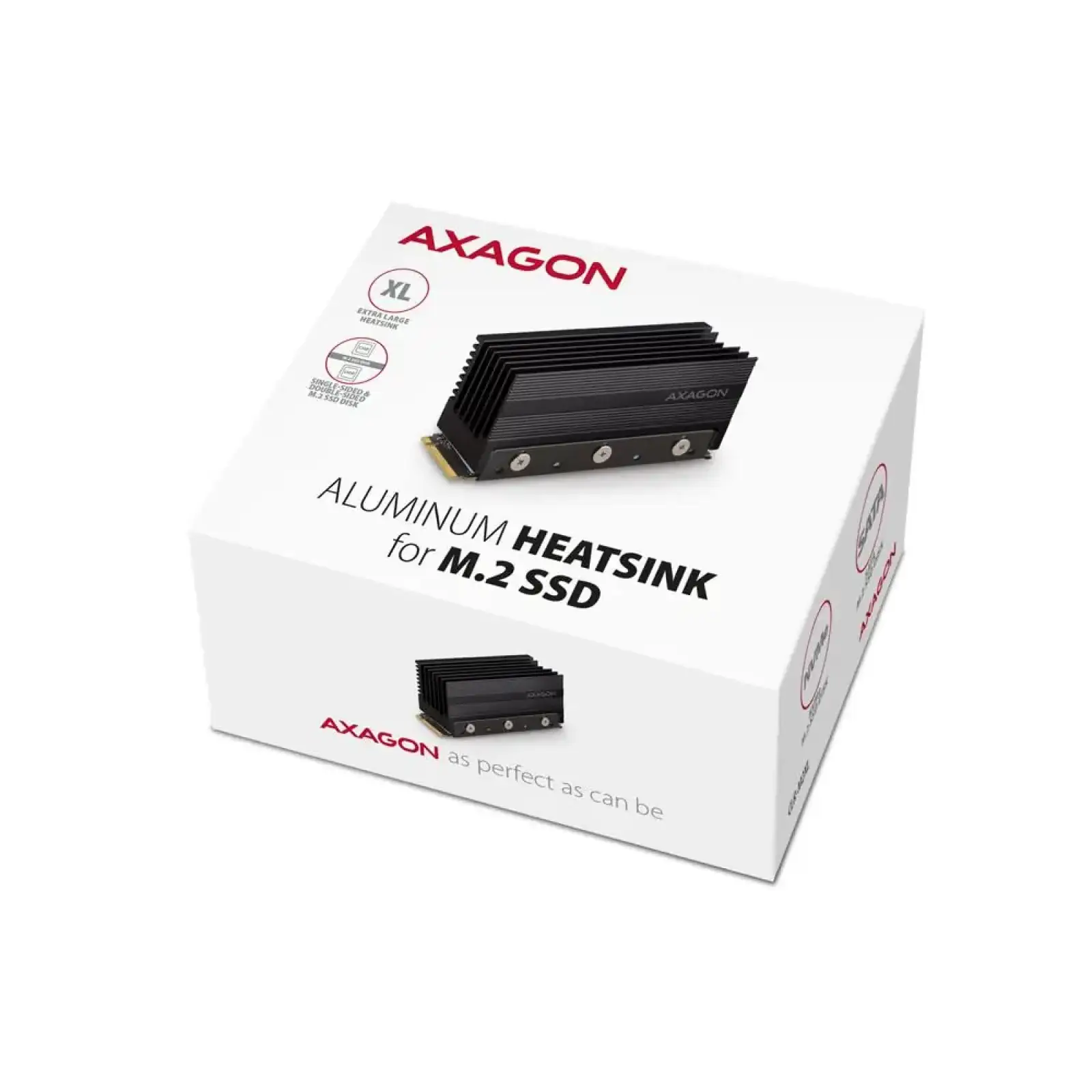 Радіатор з пасивним охолодженням для SSD-накопичувачів AXAGON CLR-M2XL heatsink for M.2 SSD UA