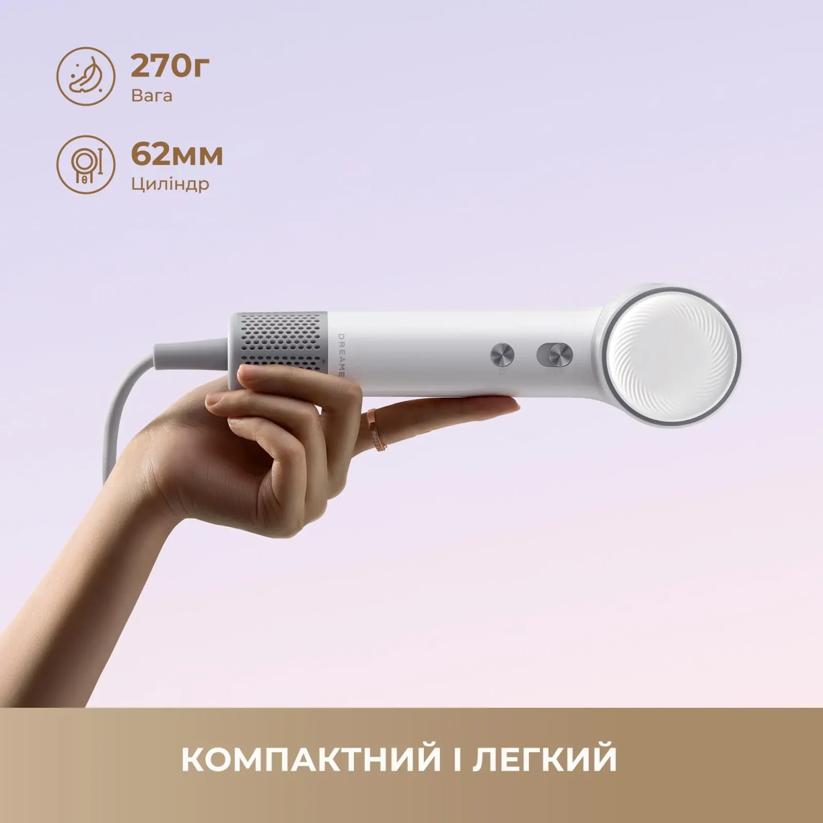 Фен Dreame Hair MINI White (AHG11AW) UA