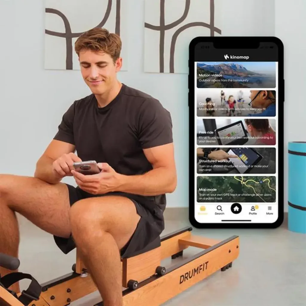 Гребной тренажер Cecotec Drumfit Rower 20000 Neptuno Wood (CCTC-07226) UA