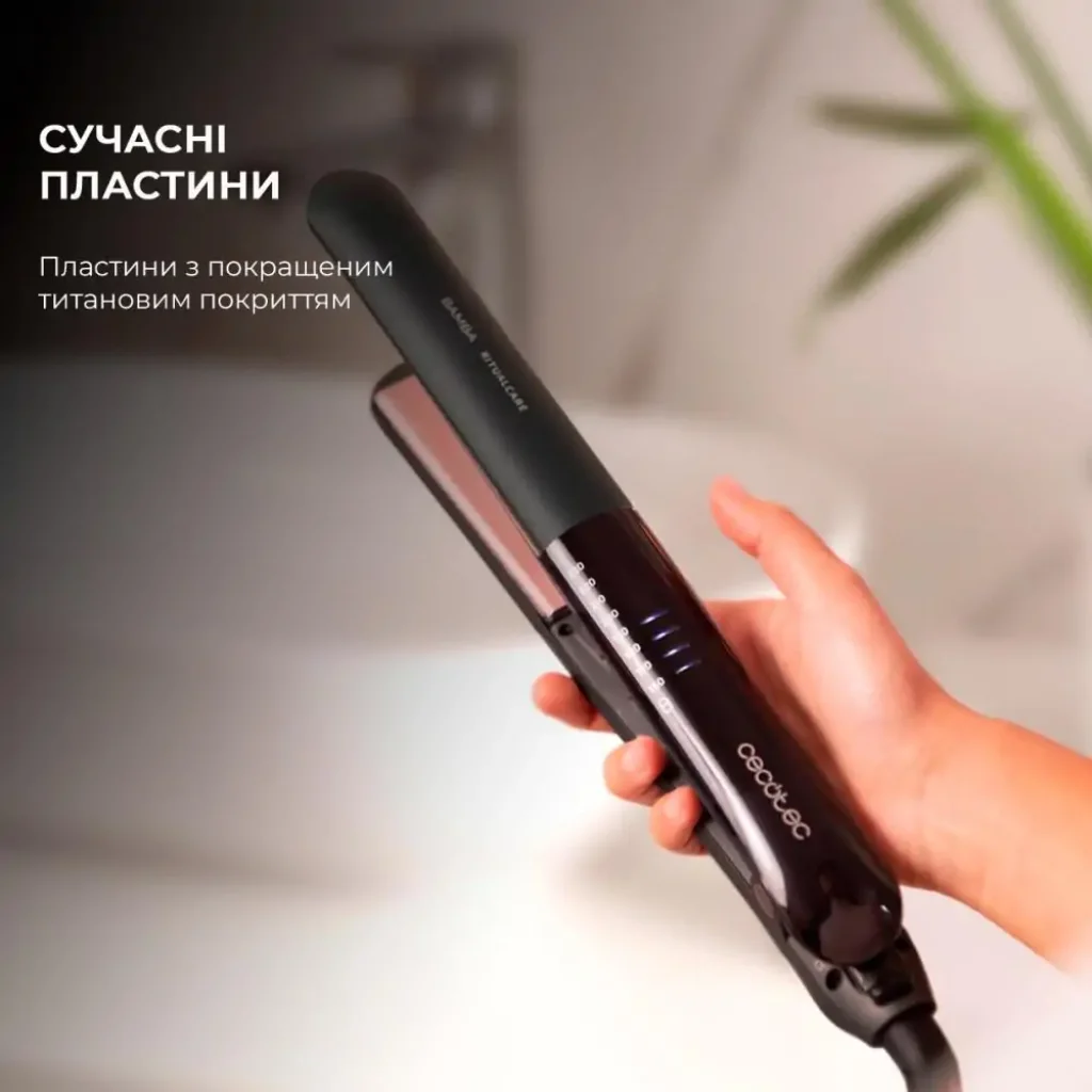 Щипці для волосся CECOTEC RitualCare 1200 HidraProtect Titanium Ion Touch (CCTC-03405) UA