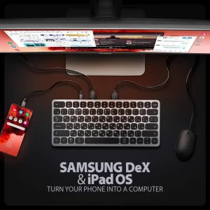 Клавиатура Axagon HMC-KB 9 in 1 Layout USB Silver/Black (HMC-KB-CRL) UA