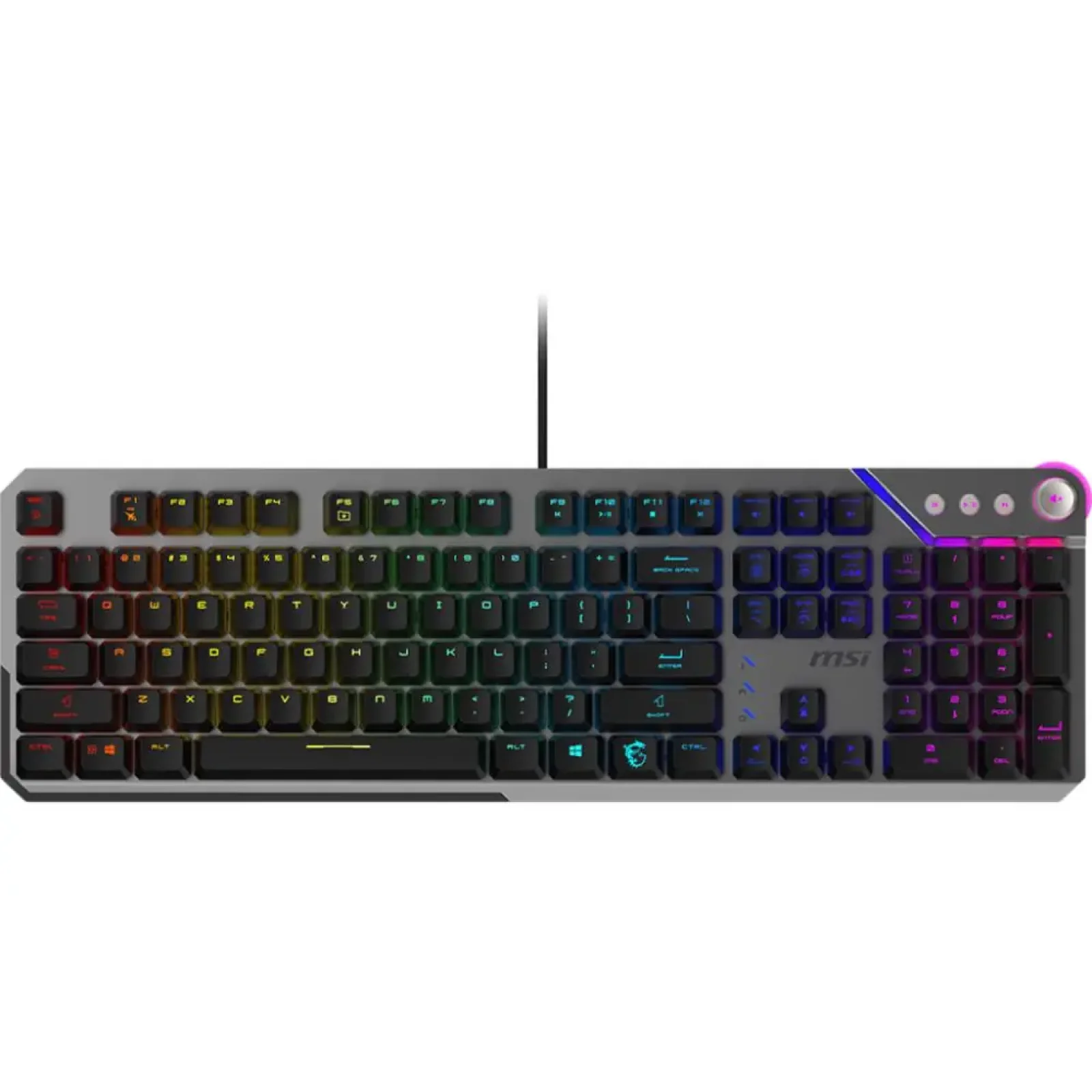 Клавіатура GAMING BLACK UA STRIKE 600 SILENT UA MSI UA
