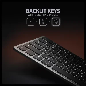 Клавиатура Axagon HMC-KB 9 in 1 Layout USB Silver/Black (HMC-KB-CRL) UA