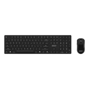 Комплект бездротовий клавіатура + миша MSI K210, чорний (FORGE K210 W COMBO UA) UA