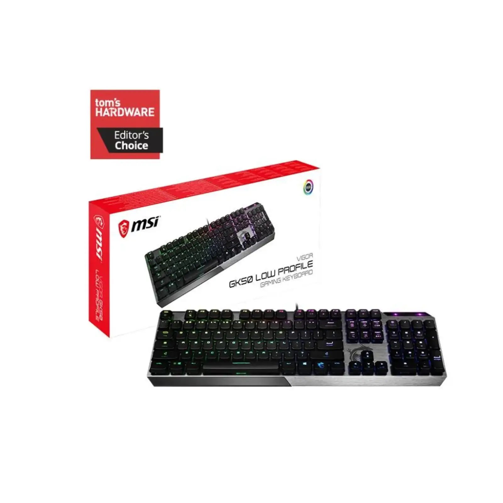 Клавіатура GAMING BLACK UA VIGOR GK50 LOW PROFILE UA MSI UA