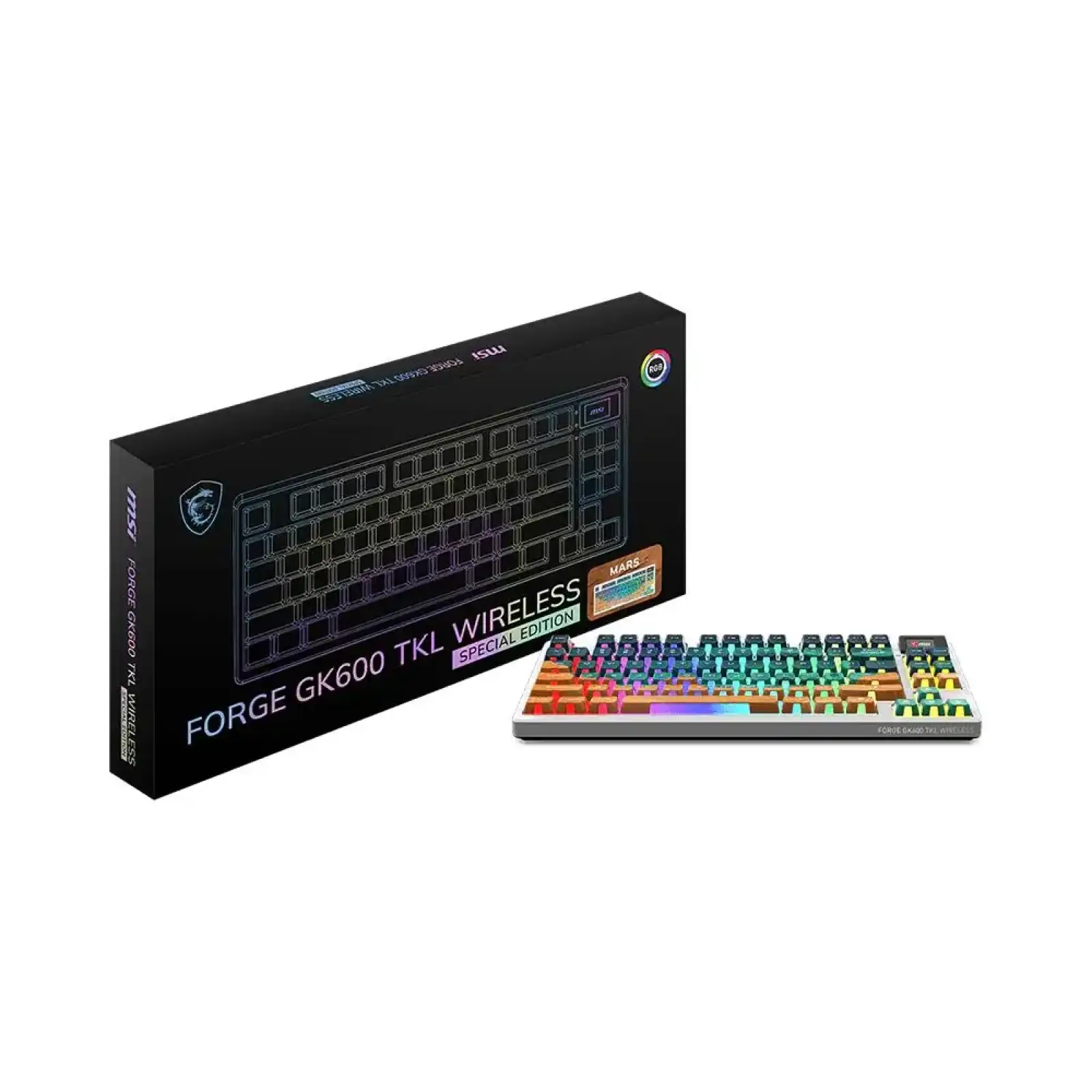Клавіатура бездротова MSI FORGE GK600 TKL MARS (FORGE GK600 TKL W MARS UA) UA