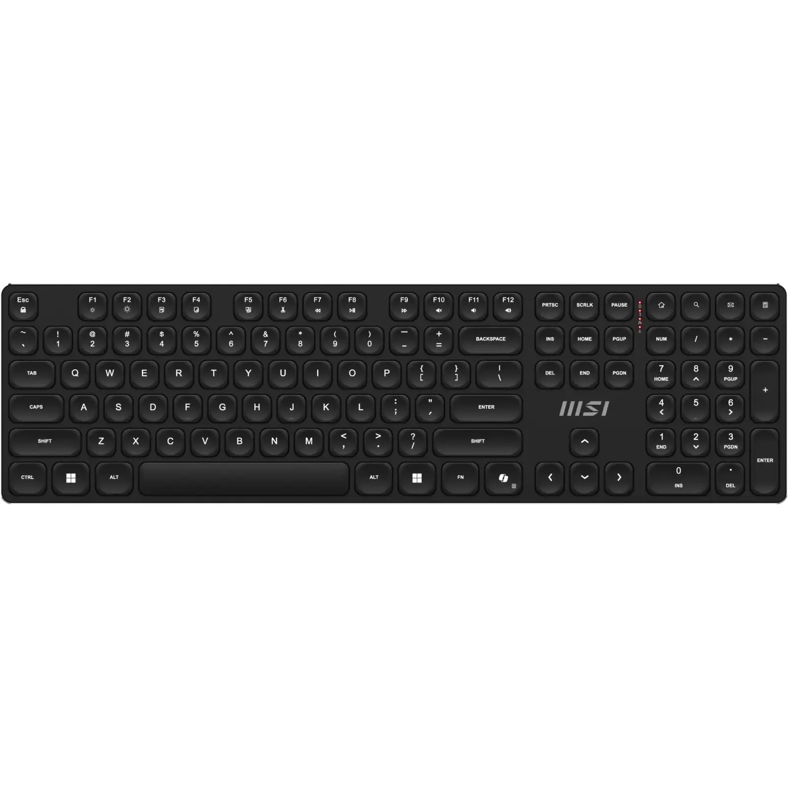 Комплект бездротовий клавіатура + миша MSI K210, чорний (FORGE K210 W COMBO UA) UA