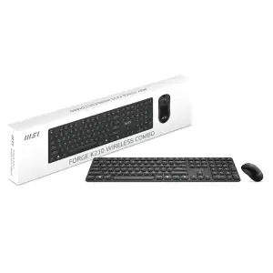 Комплект бездротовий клавіатура + миша MSI K210, чорний (FORGE K210 W COMBO UA) UA