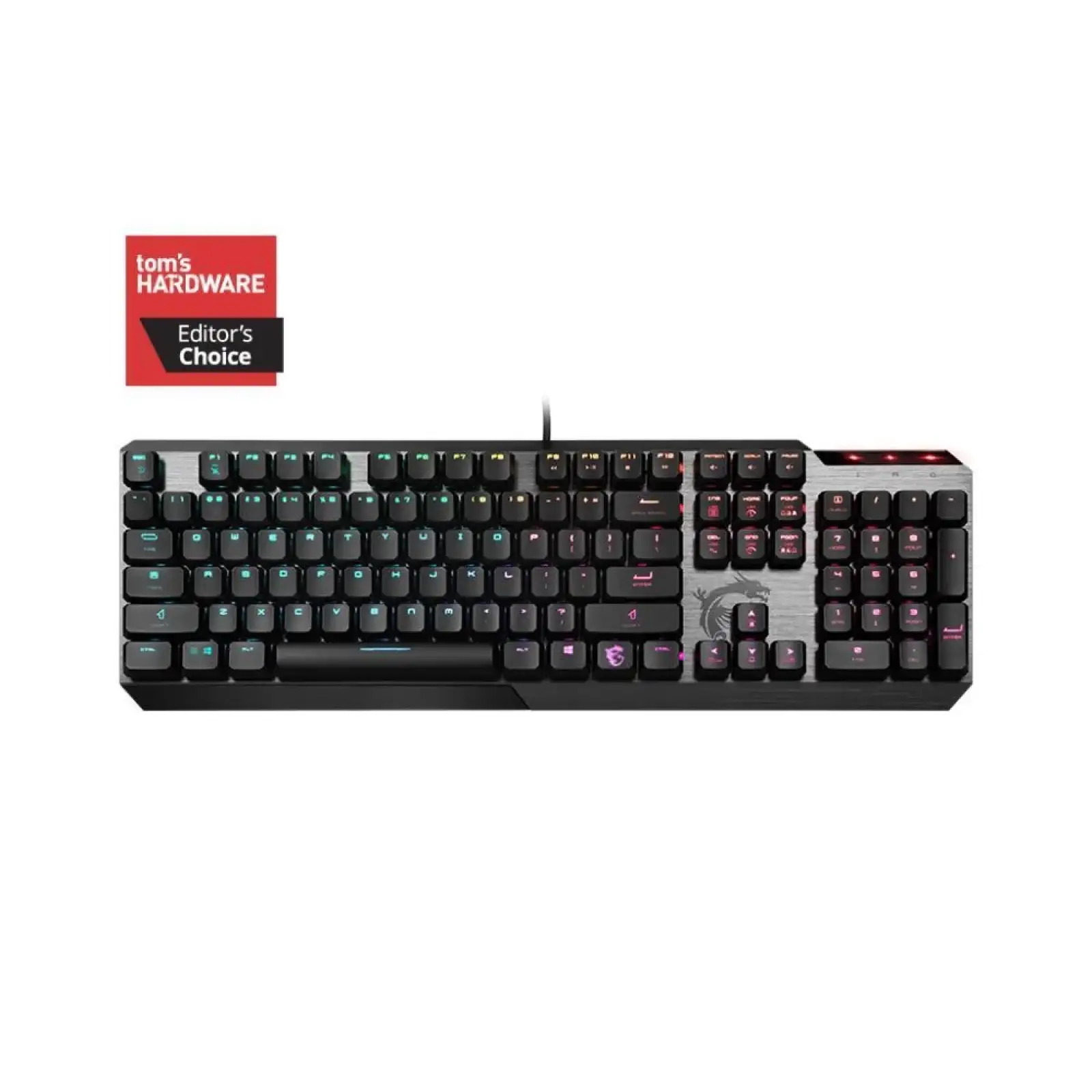 Клавіатура GAMING BLACK ENG VIGOR GK50 LOW PROFILE TKL MSI UA