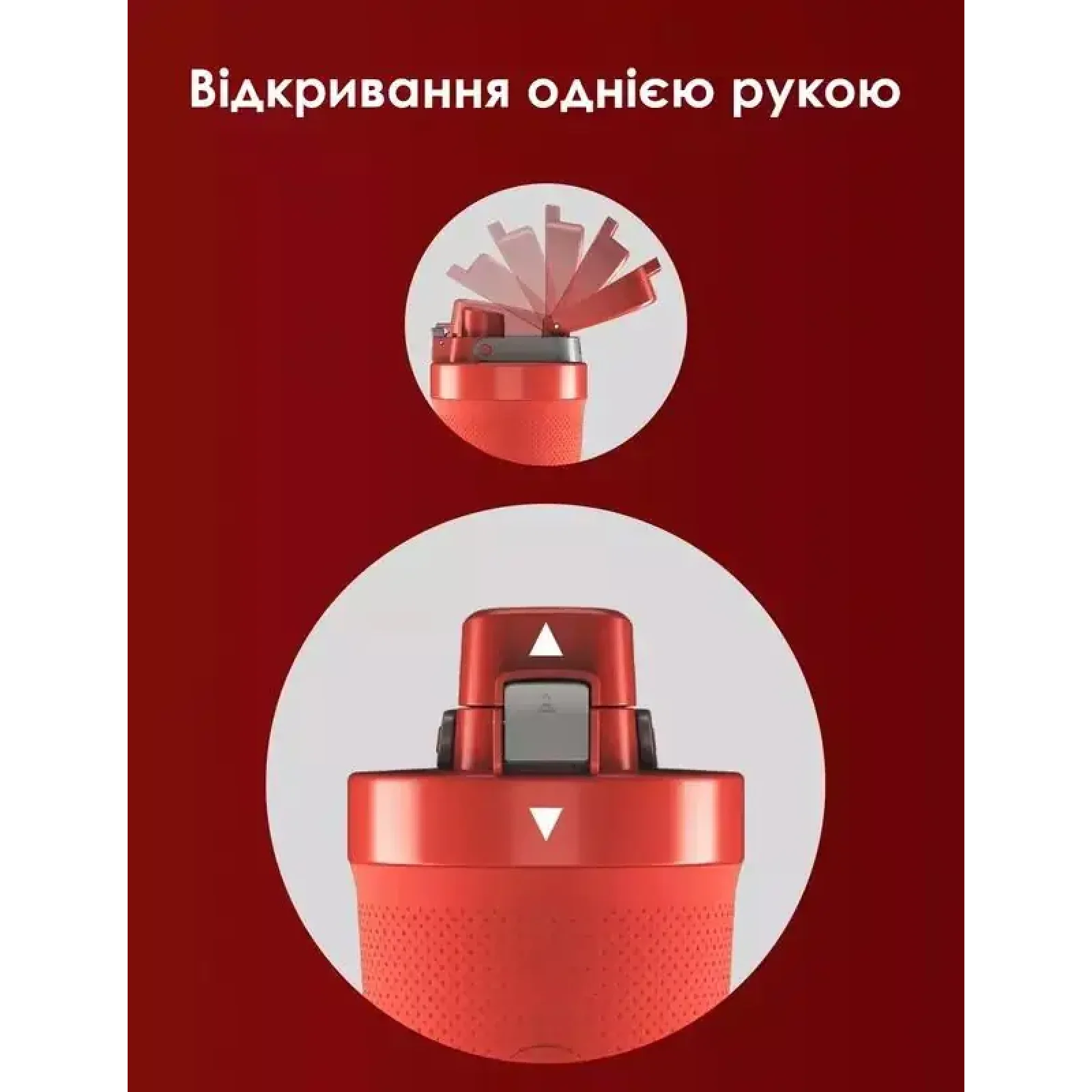 Пляшка-шейкер OYEET червона (S2) (S2_RED) UA