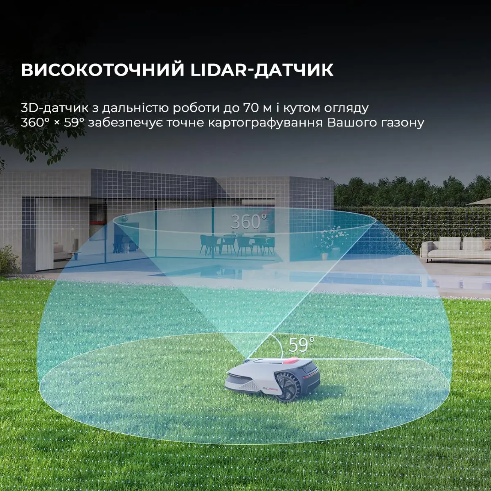 Газонокосарка-робот Dreame A1Pro (MLLA7210) UA