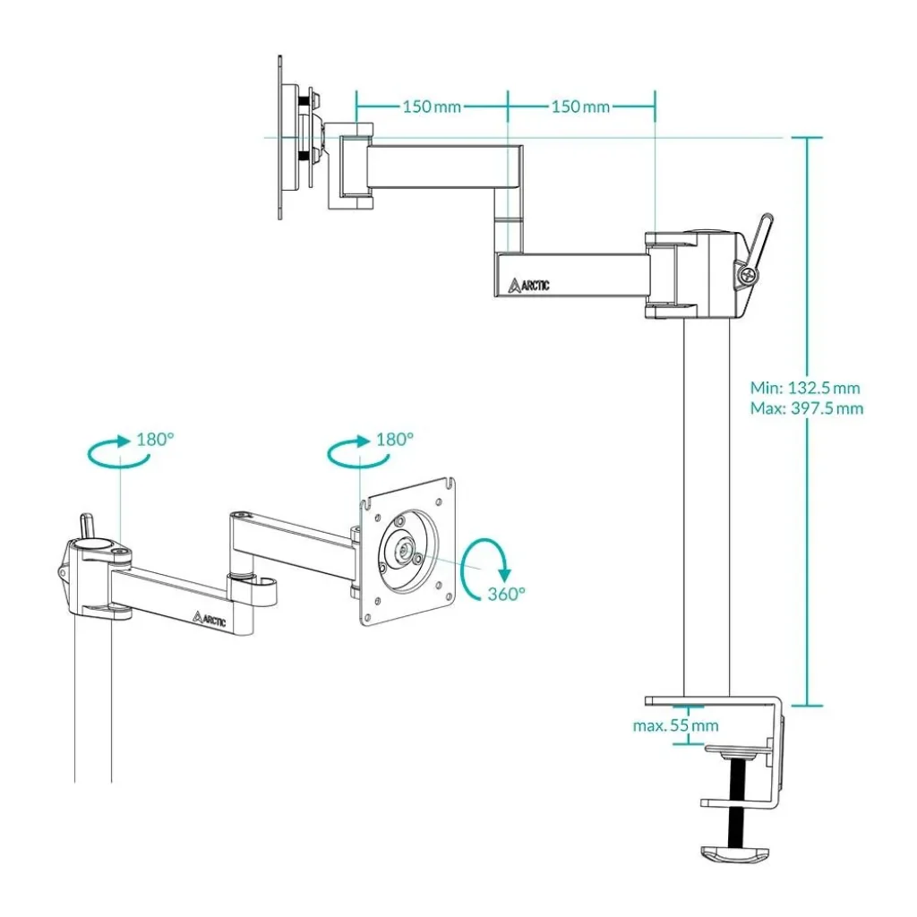 Кріплення для монітора ARM X1 AEMNT00061A ARCTIC UA