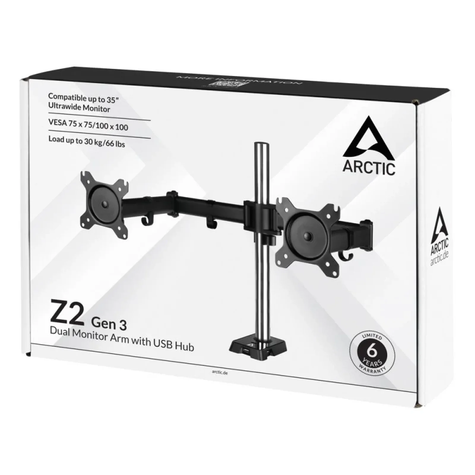 Кріплення для монітора ARM Z2 GEN 3 DUAL AEMNT00053A ARCTIC UA
