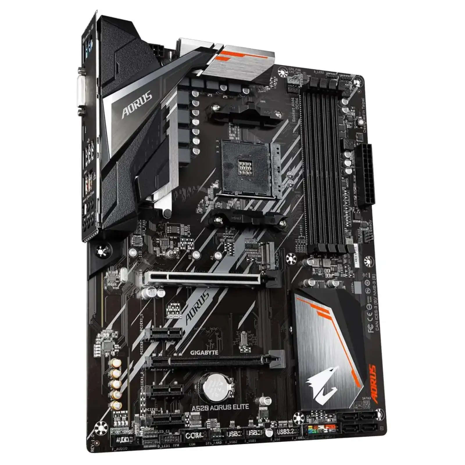 Материнська плата AMD A520 SAM4 ATX A520 AORUS ELITE 1.2 GIGABYTE UA
