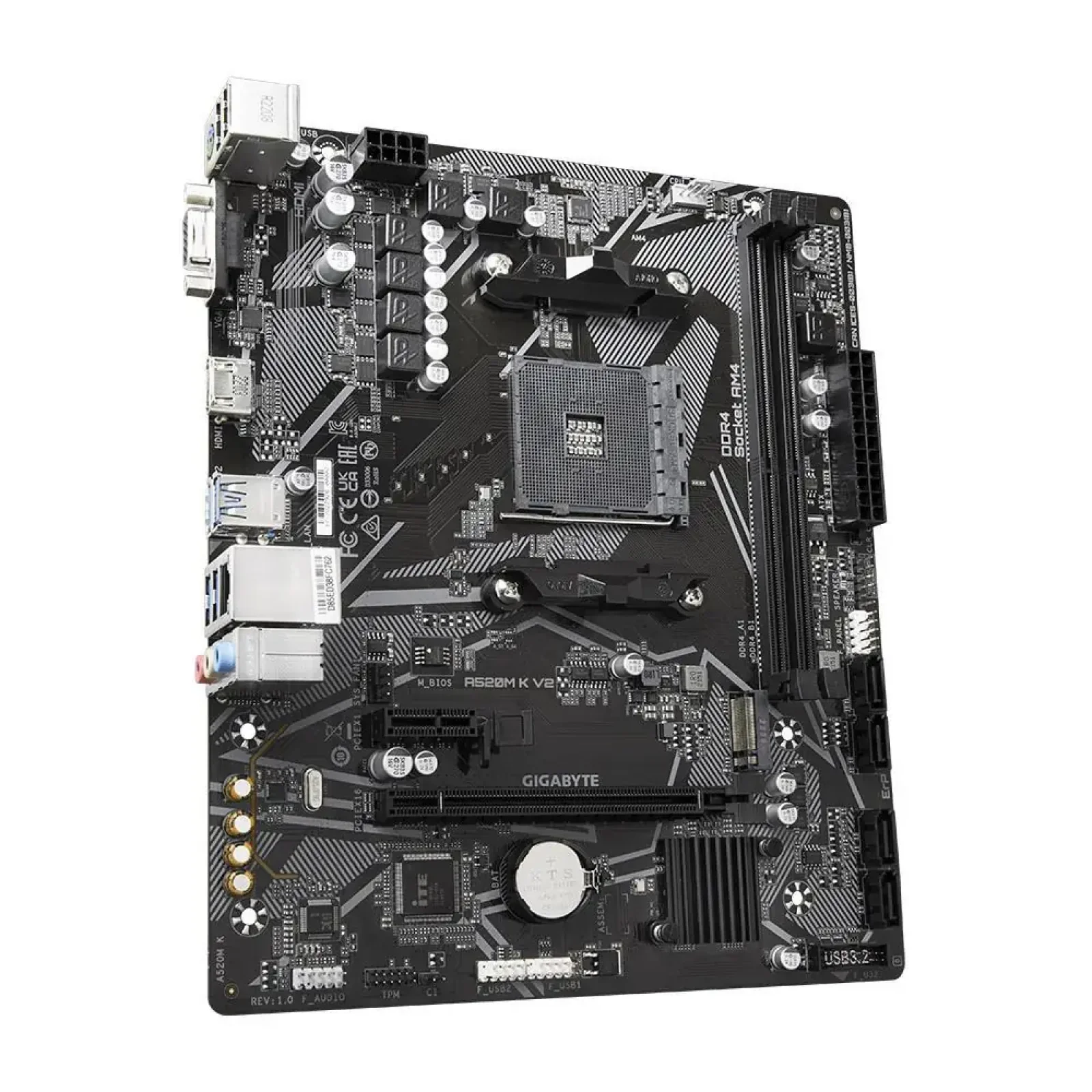Материнская плата AMD A520 SAM4 MATX A520M K V2 1.1 GIGABYTE UA
