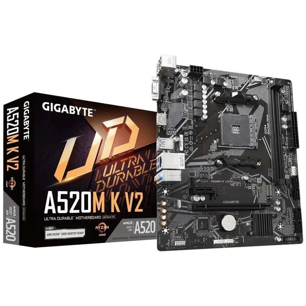 Материнська плата AMD A520 SAM4 MATX A520M K V2 1.1 GIGABYTE UA