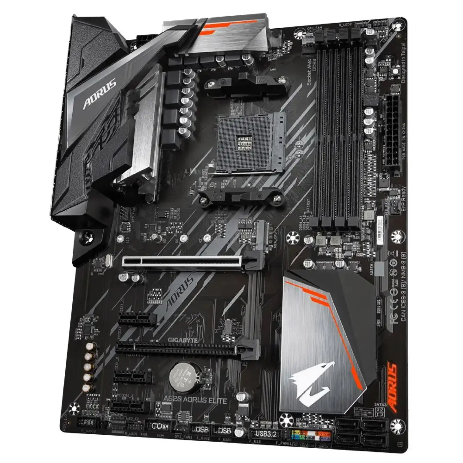 Материнська плата AMD A520 SAM4 ATX A520 AORUS ELITE 1.2 GIGABYTE UA
