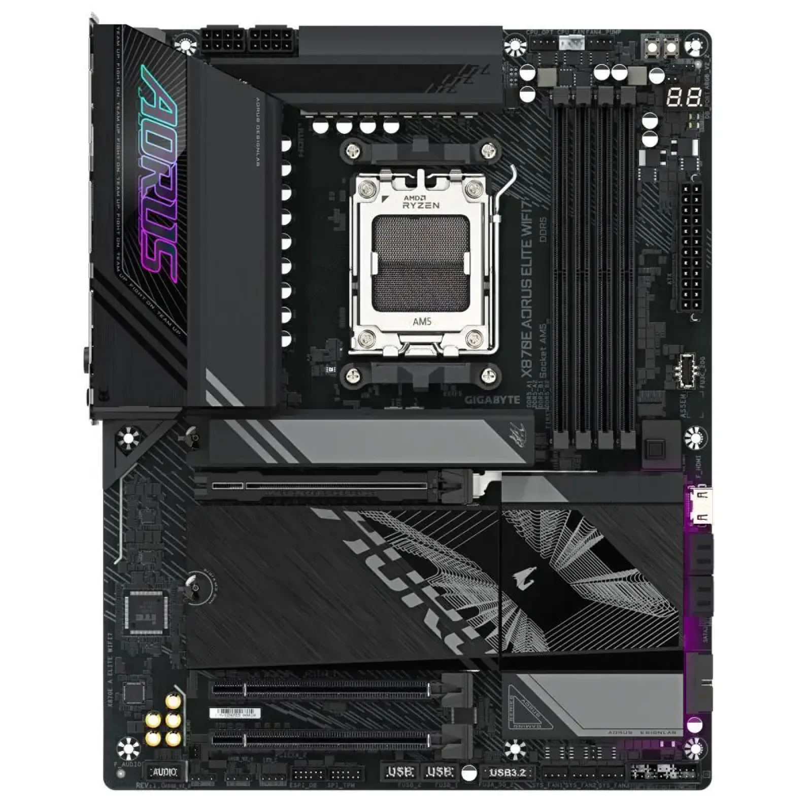 Материнська плата AMD X870E SAM5 ATX X870E A ELITE WIFI7 GIGABYTE (X870E A ELITE WIFI7 1.1) UA
