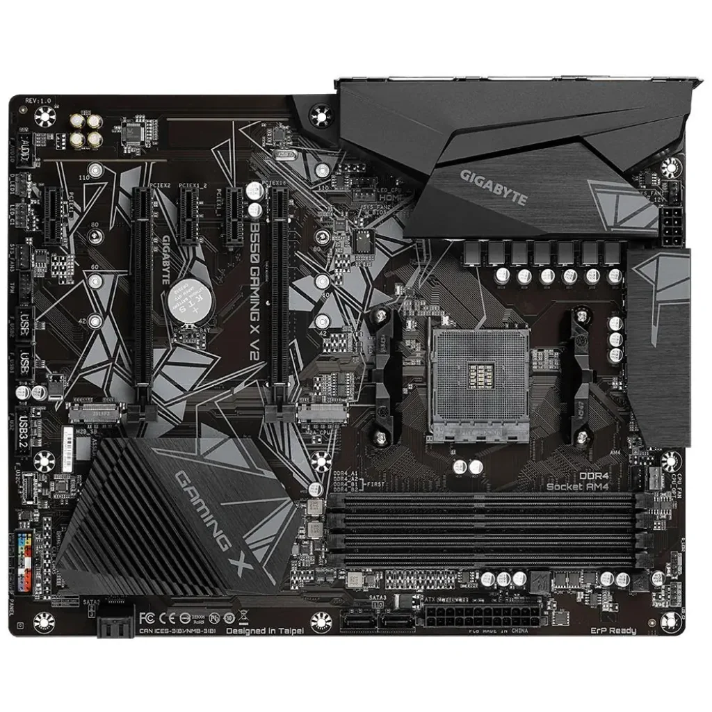 Материнська плата AMD B550 SAM4 ATX B550 GAMING X V2 1.3 GIGABYTE UA
