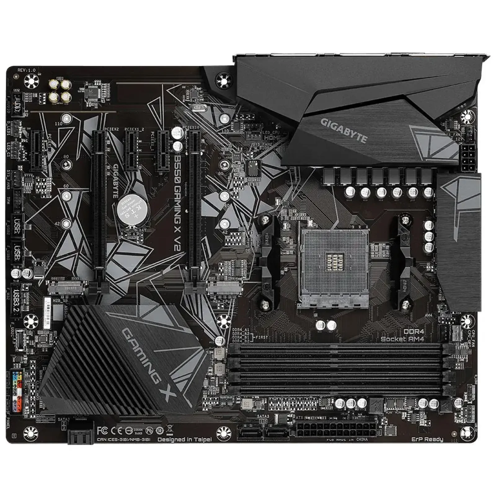 Материнська плата AMD B550 SAM4 ATX B550 GAMING X V2 1.3 GIGABYTE UA