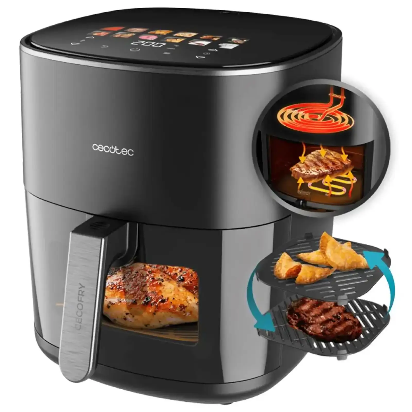Мультипіч CECOTEC Cecofry&Grill Duoheat 6500 (A01 EU01 100500) UA