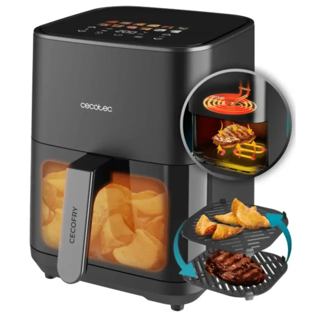 Мультипіч CECOTEC Cecofry&Grill Duoheat 4000 (A01 EU01 100499) UA