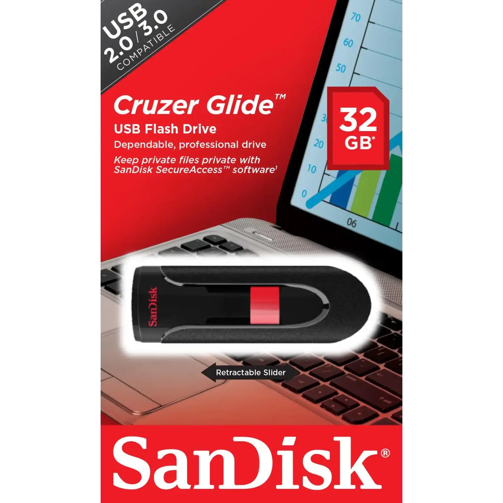 Флеш-пам'ять (накопичувач USB) USB2 32GB SDCZ60-032G-B35 SANDISK UA